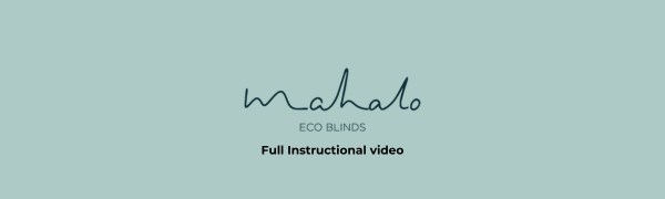 full instructional video on how to install mahalo eco blinds