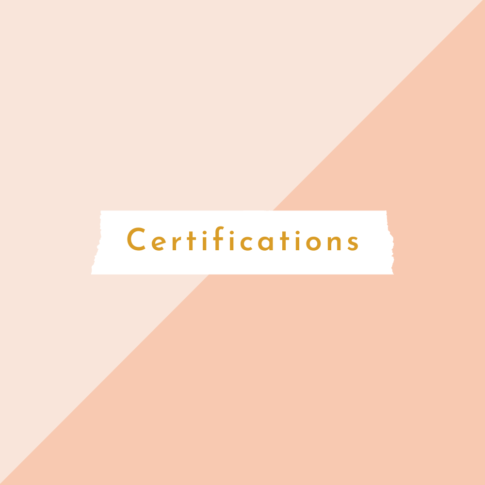 Our Certifications